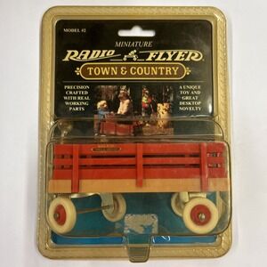 Radio Flyer Miniature Red Wagon Town & Country Model #2 1993